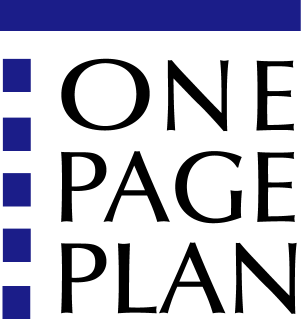 ONE PAGE PLAN Logo